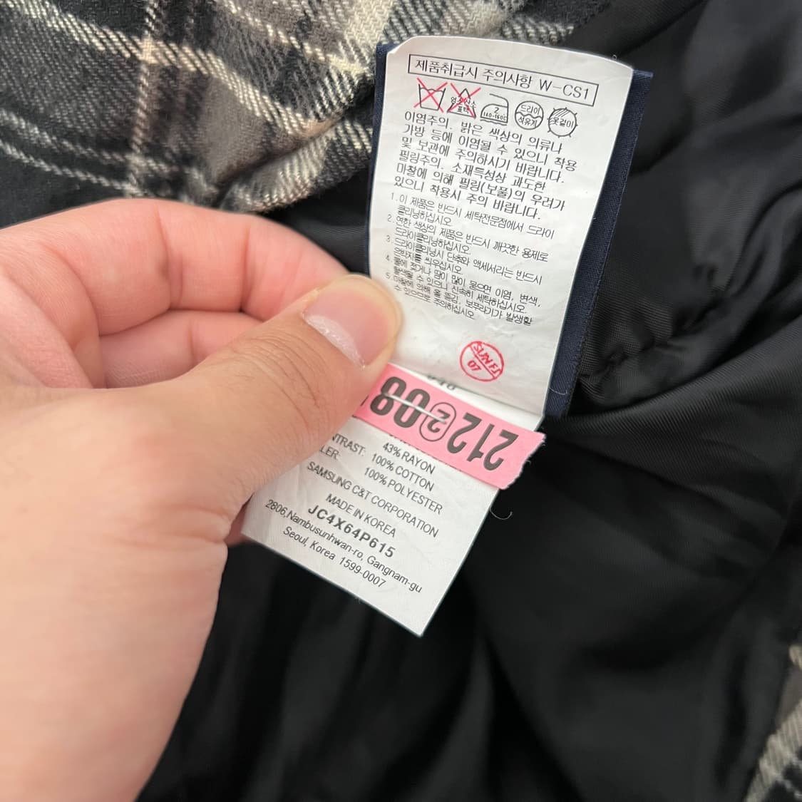 JUUN.J 준지 24FW 후디 레이어 체크 셔츠 상품이미지8