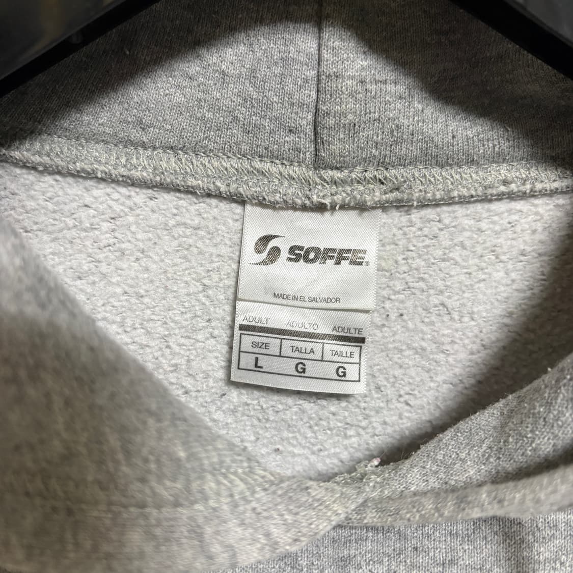 SOFFE 90s US NAVY 프린트 후드티 / 그레이, L 상품이미지4