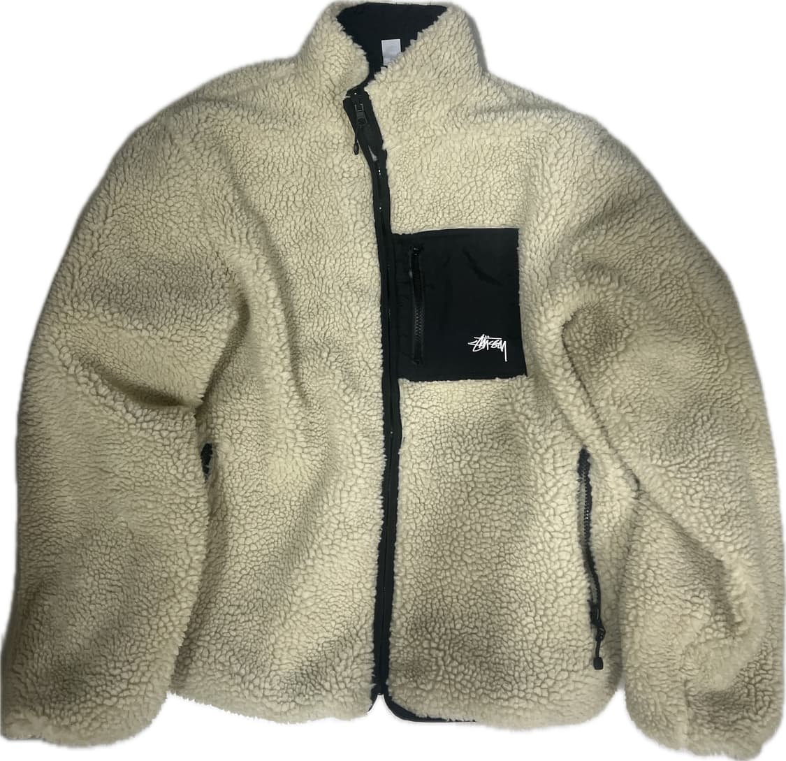 스투시 쉐르파 후리스 아이보리 L사이즈  상품이미지1