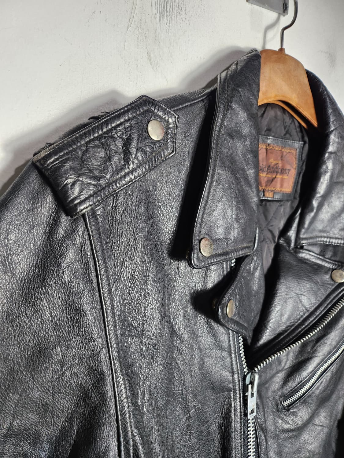 Lold Anthony 더블 라이더 가죽 자켓 상품이미지5