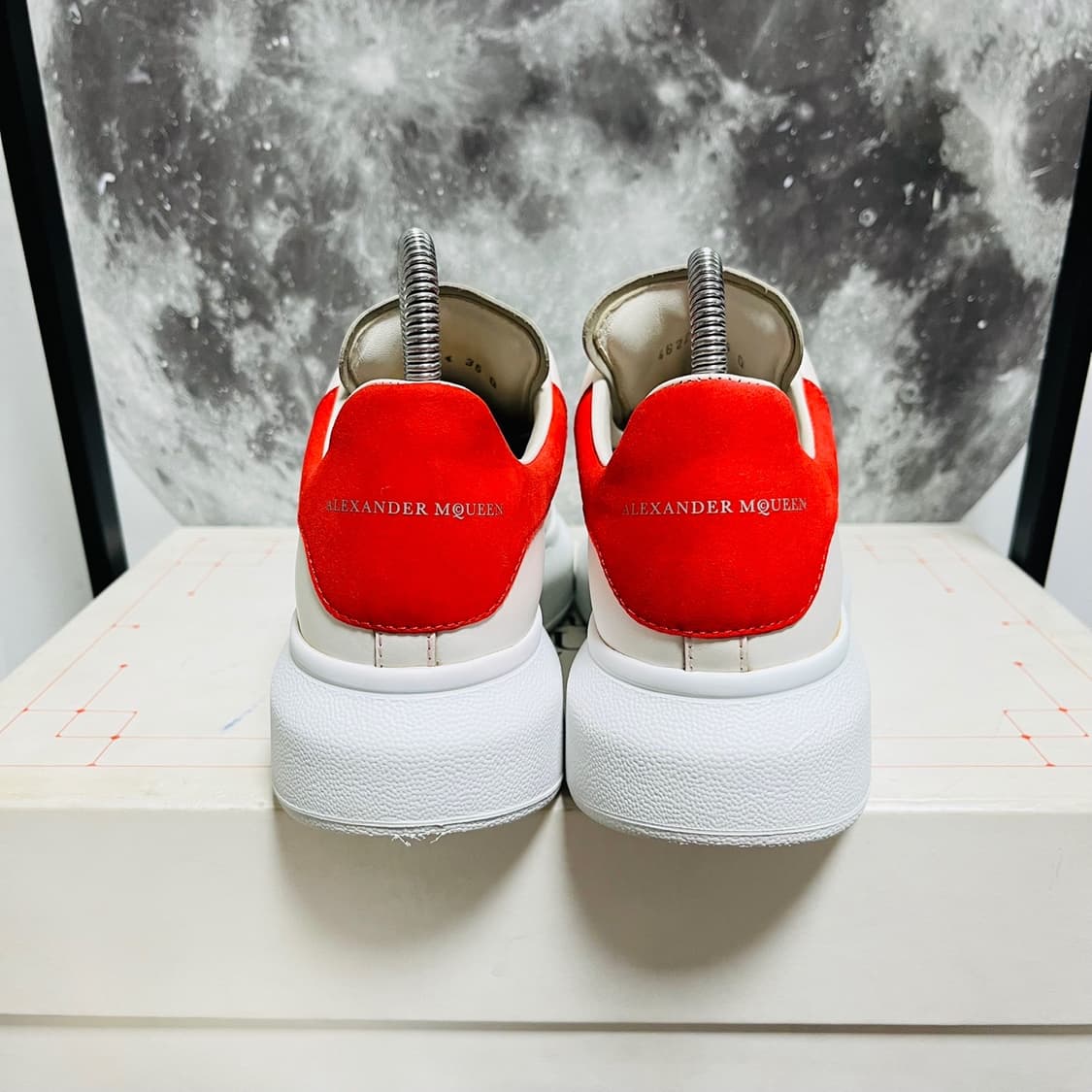 정품 35) 알렉산더 맥퀸 핑크탭 오버솔 스니커즈 225~230 상품이미지4