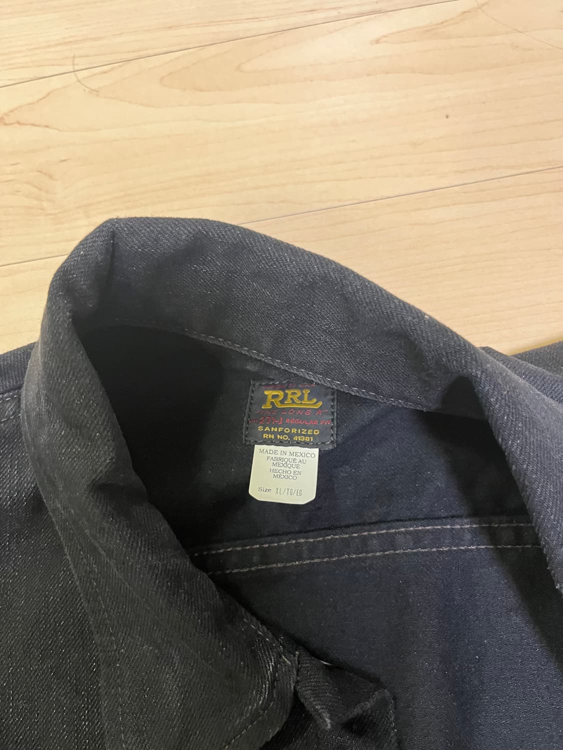 rrl lot271 블랙 xl사이즈 상품이미지3