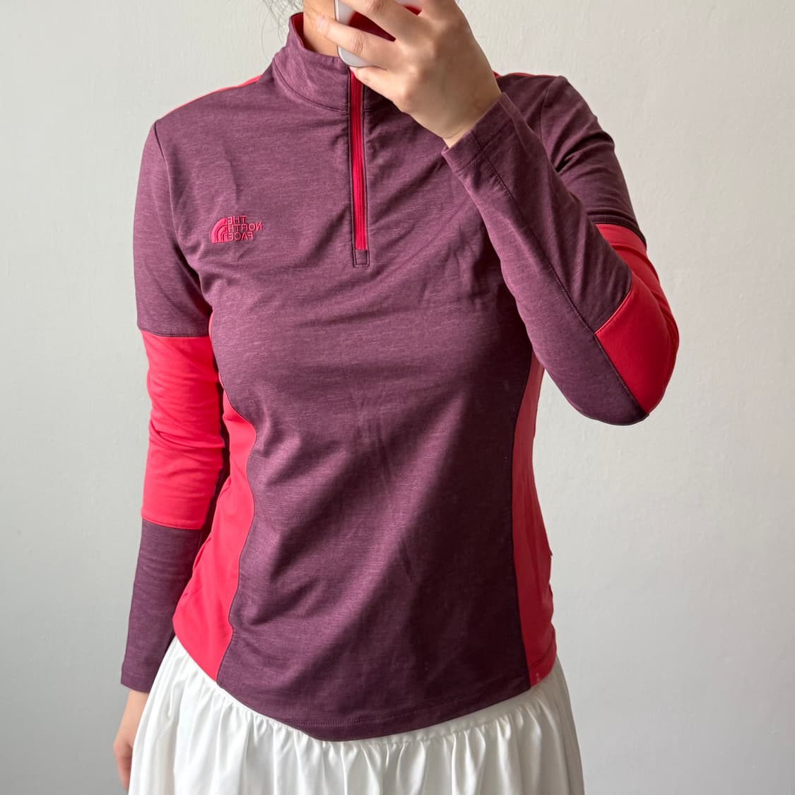 [XL] 노스페이스 우먼 핑크 반집업 상품이미지2