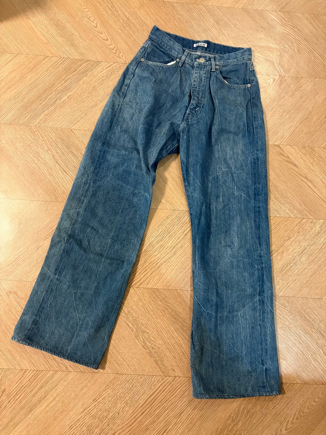 오라리 페이디드 셀비지 데님 상품이미지2