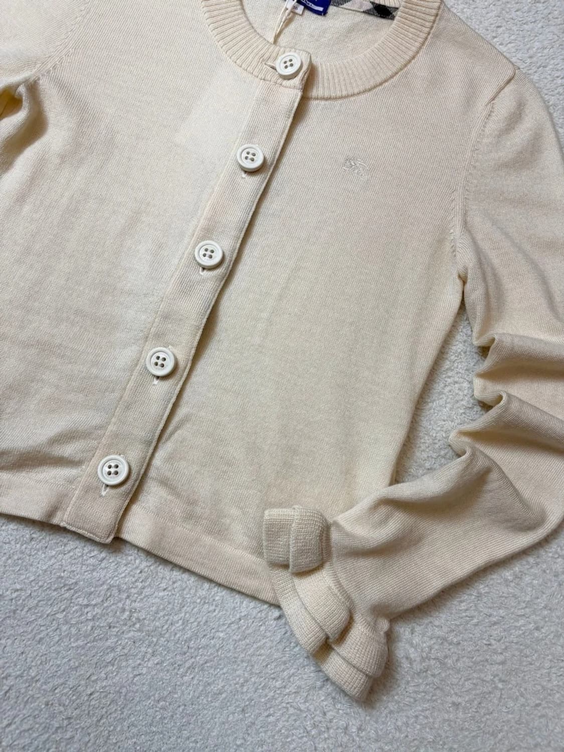 버버리 블루라벨 00's 재팬 니트 러플 가디건 PN6500 상품이미지4