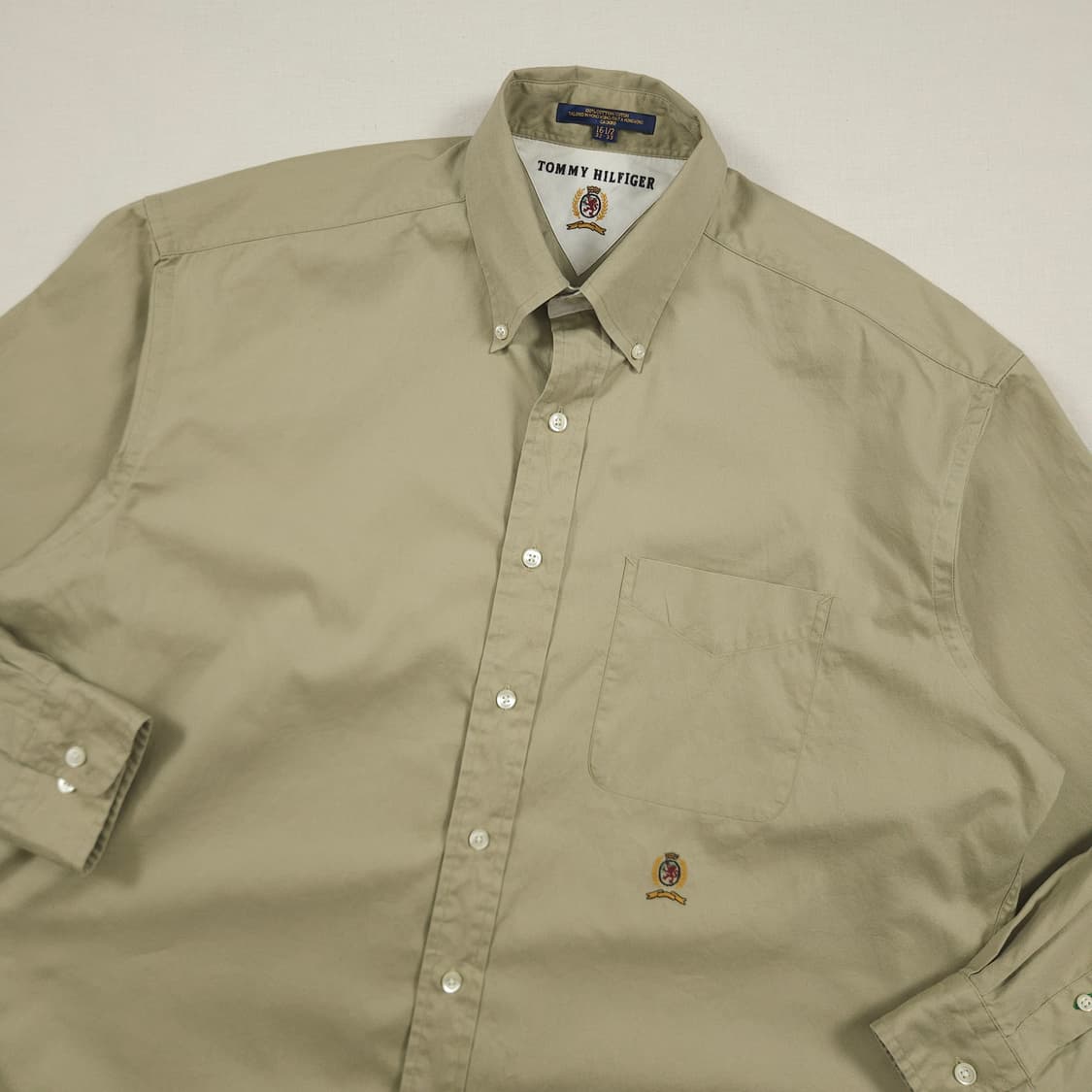 2XL(110) 타미 힐피거 월계관 셔츠 베이지 상품이미지1
