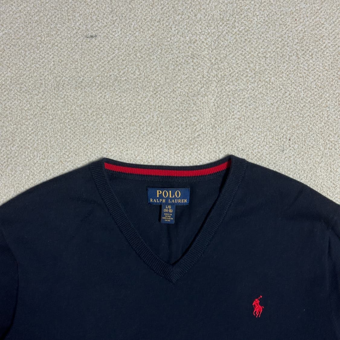 폴로 랄프 로렌 키즈 브이넥 니트 상품이미지5