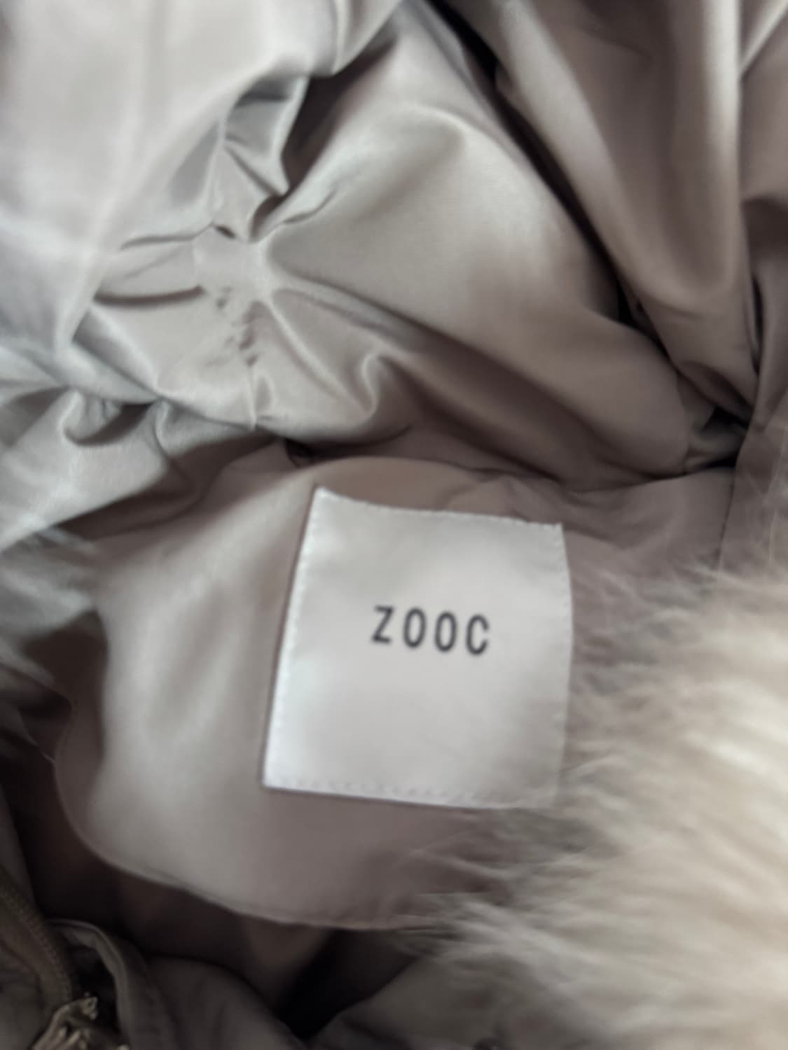 여성 주크 zooc 24년도 구스다운 폭스퍼 벨티드 패딩 상품이미지3