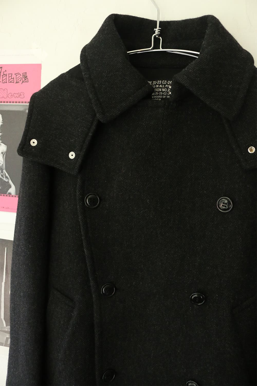 카반 드 주카 후드 울 피코트 상품이미지4