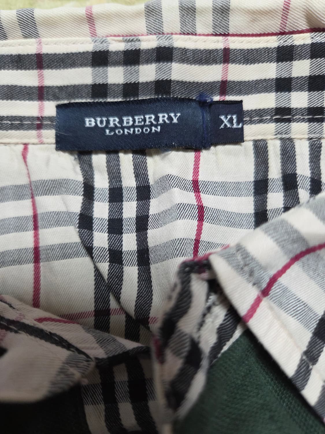 버버리 카라 반팔 티셔츠 XL 상품이미지4