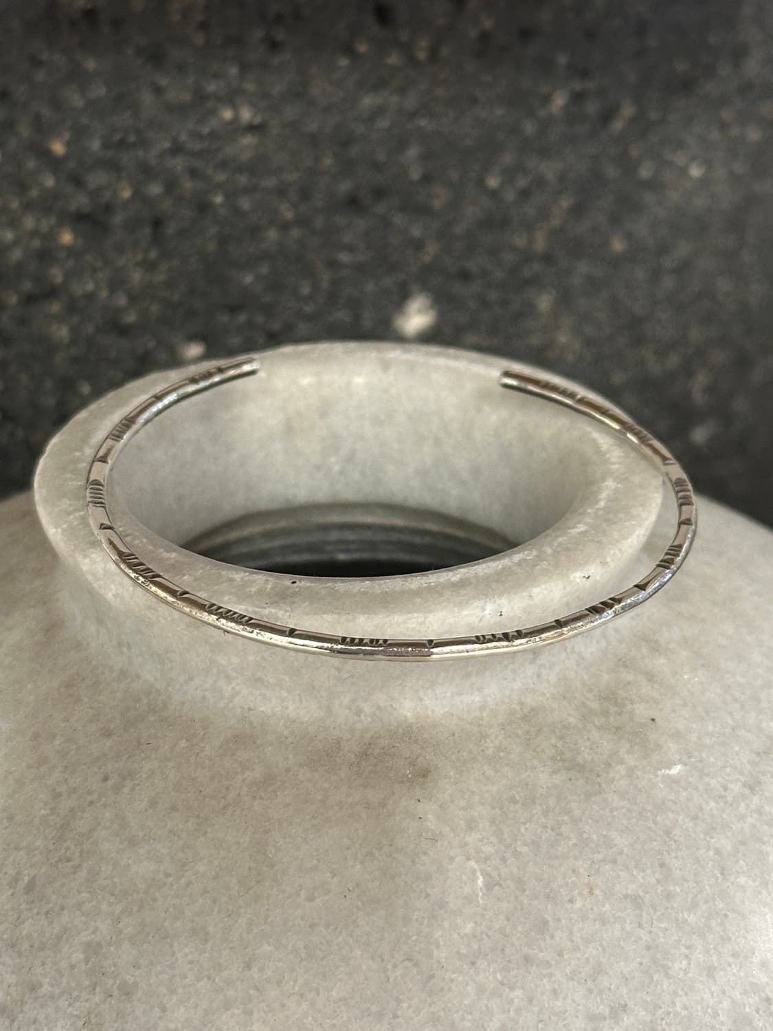 Rhythm Line 925Silver Bangle 상품이미지4