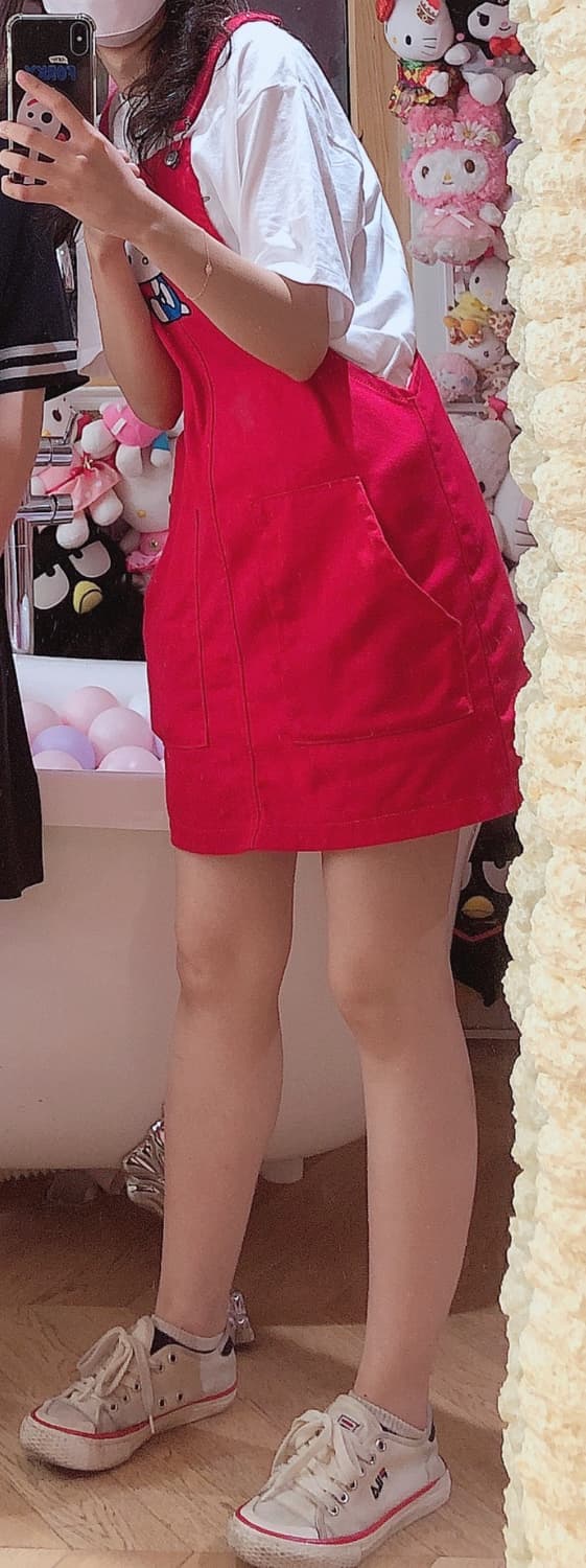헬로키티 멜빵치마 상품이미지3