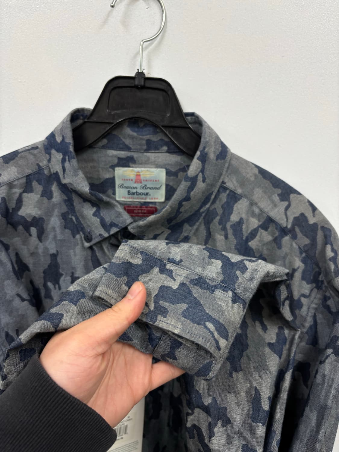 택부착) Barbour바버 카모 긴팔셔츠 상품이미지5