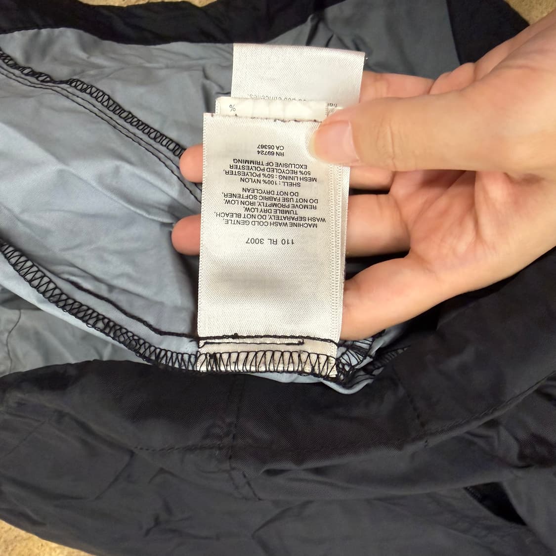 [정품/L] 컬럼비아 우먼스 블랙 후드 바람막이 b10 상품이미지6