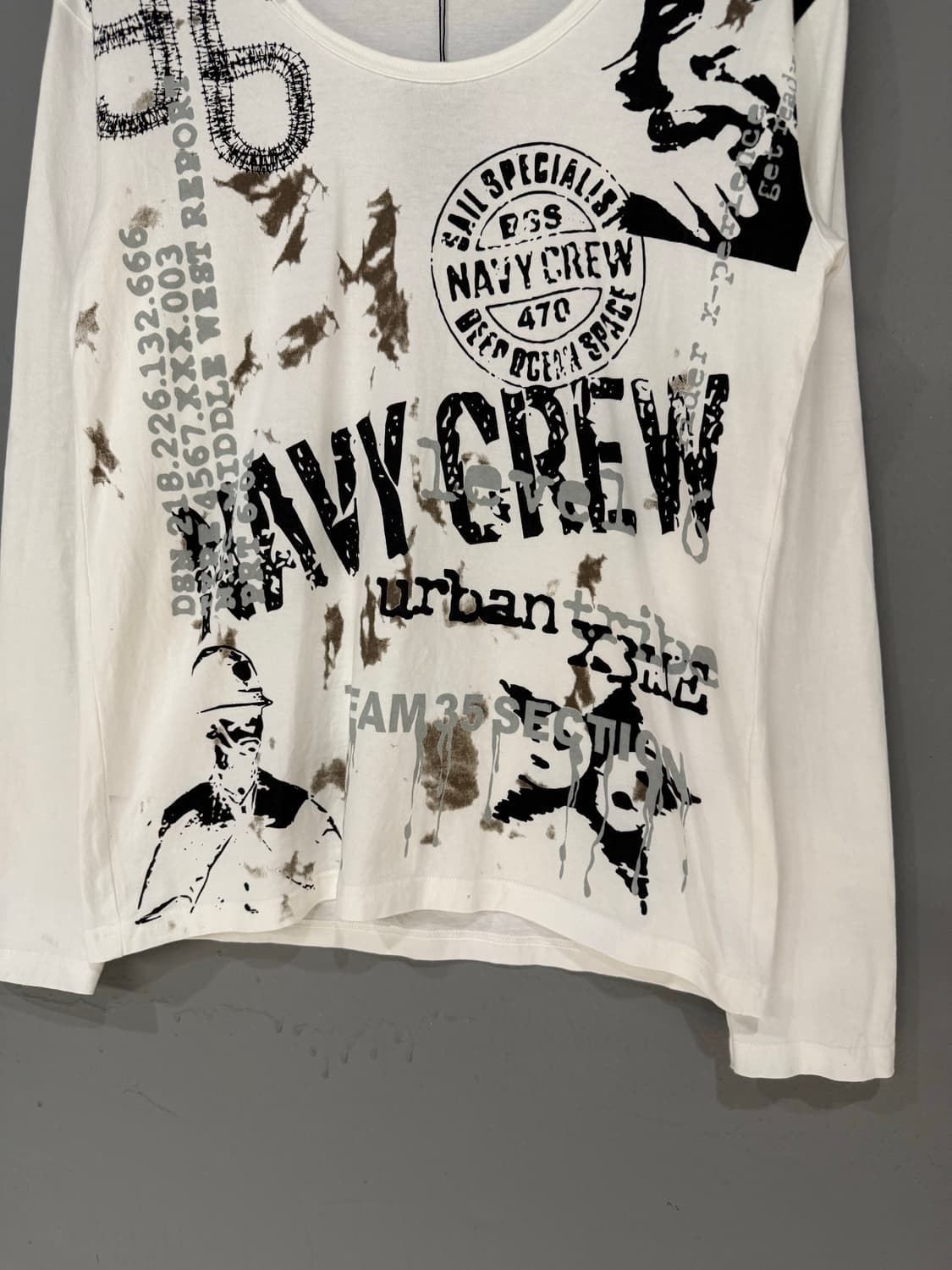 printing detail u-neck long sleeve 상품이미지7