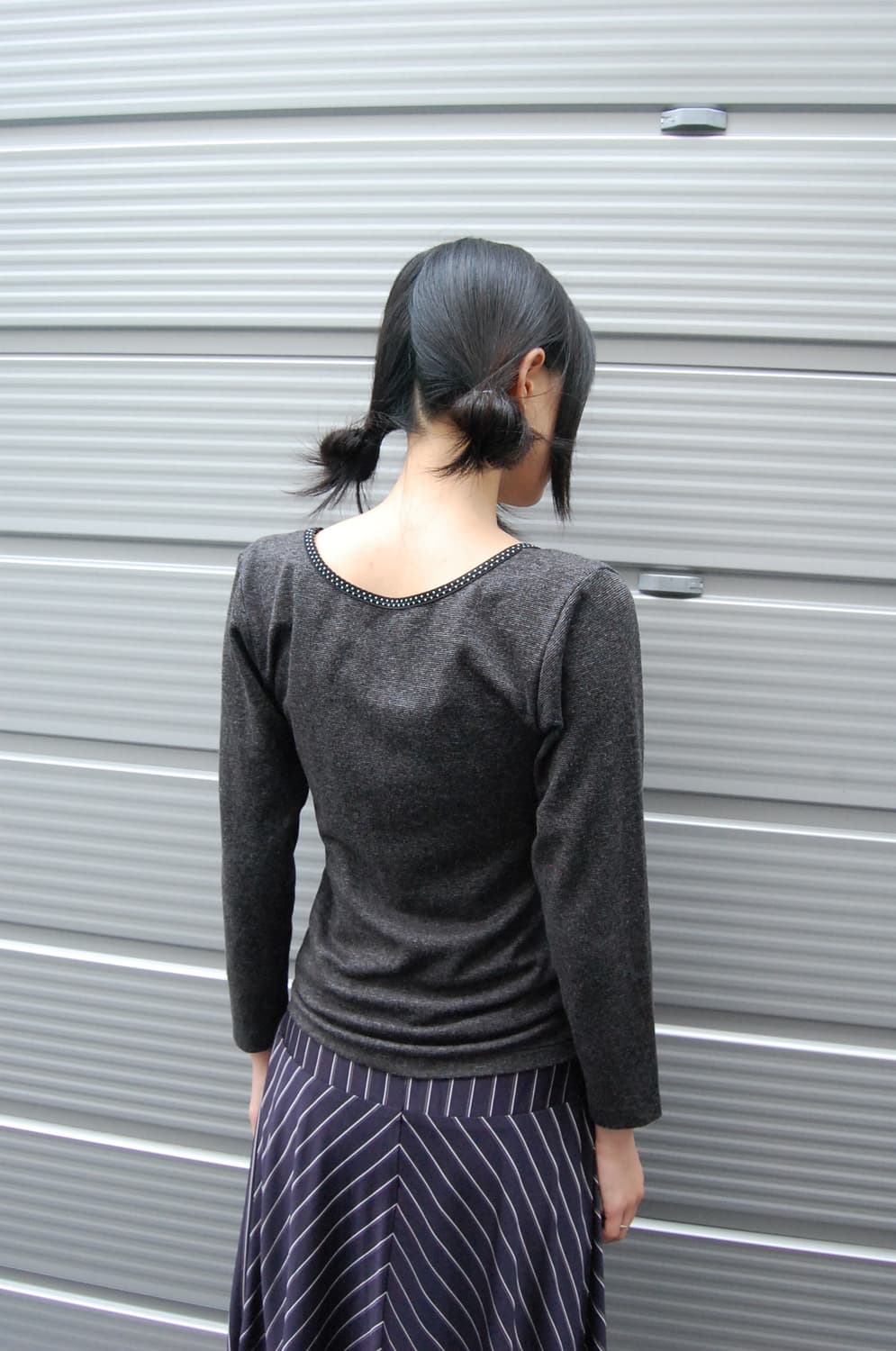Dot ribbon top 상품이미지4