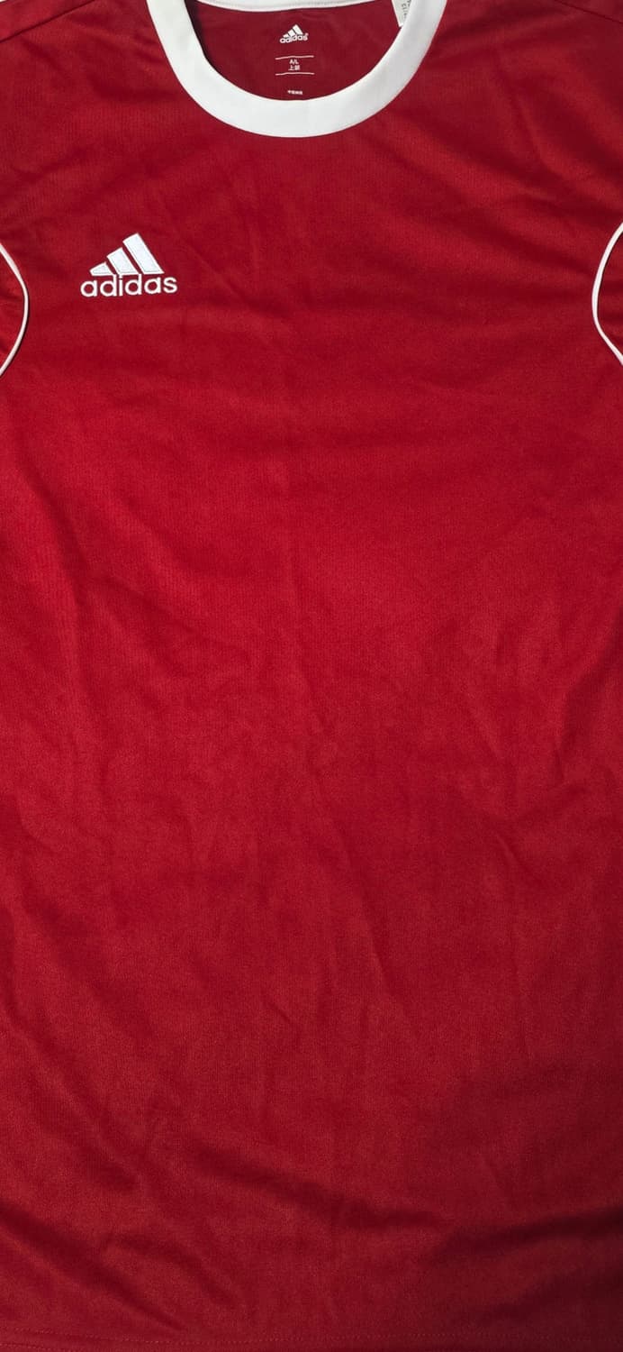 아디다스 빨간색 반팔 티셔츠 L 상품이미지5