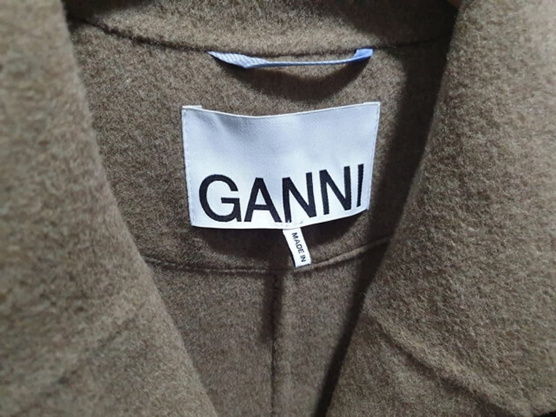GANNI 가니 울 롱코트 36 #524J 상품이미지7