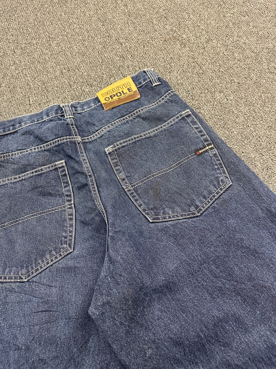 38) 사우스폴 올드스쿨 진청 힙합 데님팬츠 상품이미지3