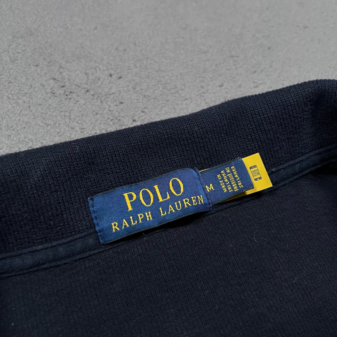 폴로 QR 네이비 반집업 니트 상품이미지3