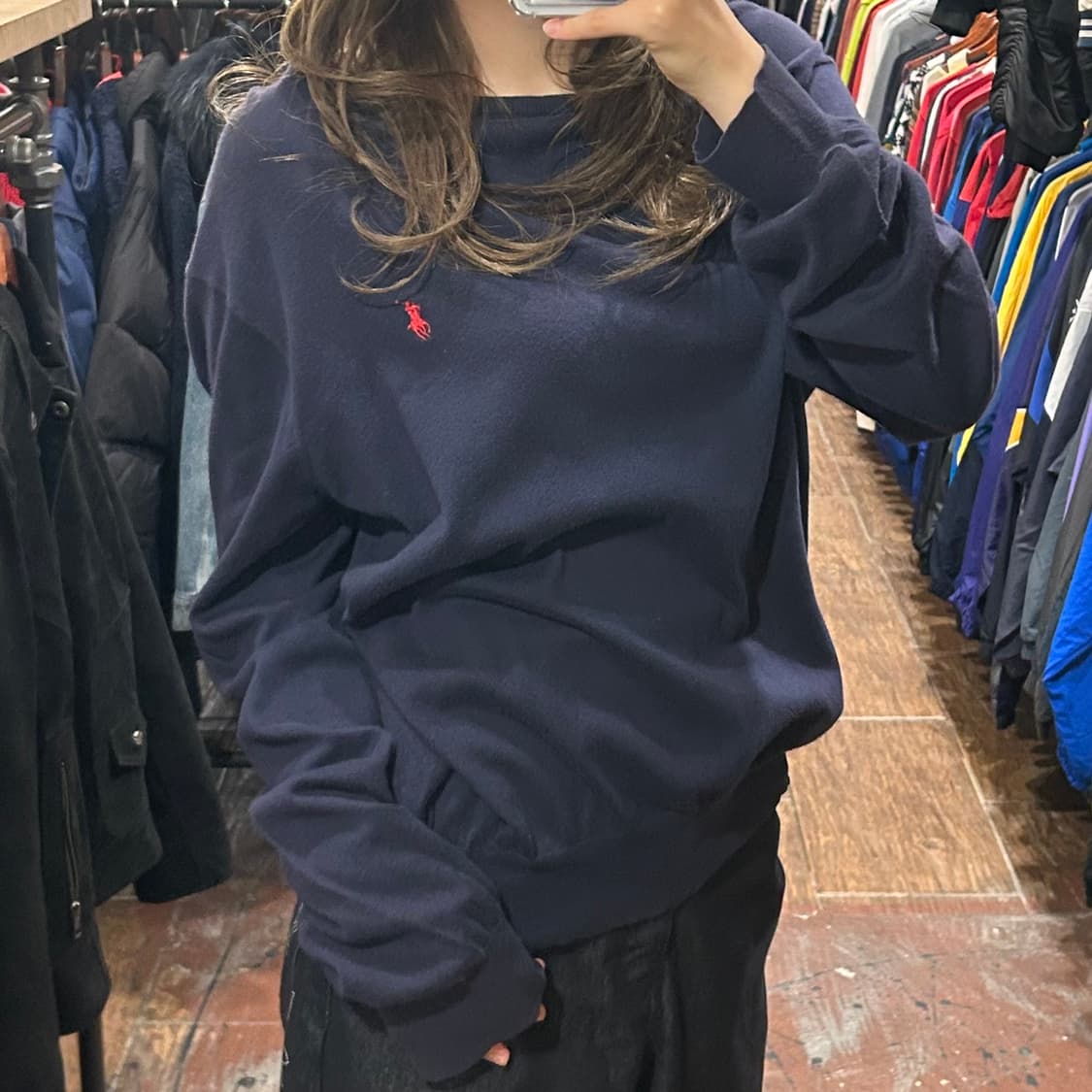 [HI] 폴로 니트 네이비 상품이미지3