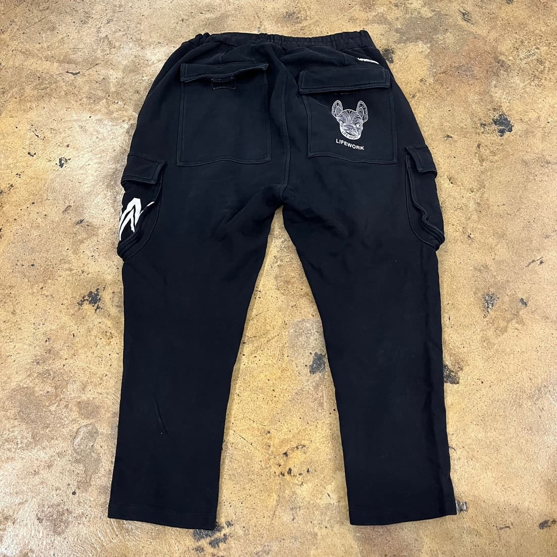 [정품/L] 라이프워크 블랙 카고 조거팬츠 b19 상품이미지3