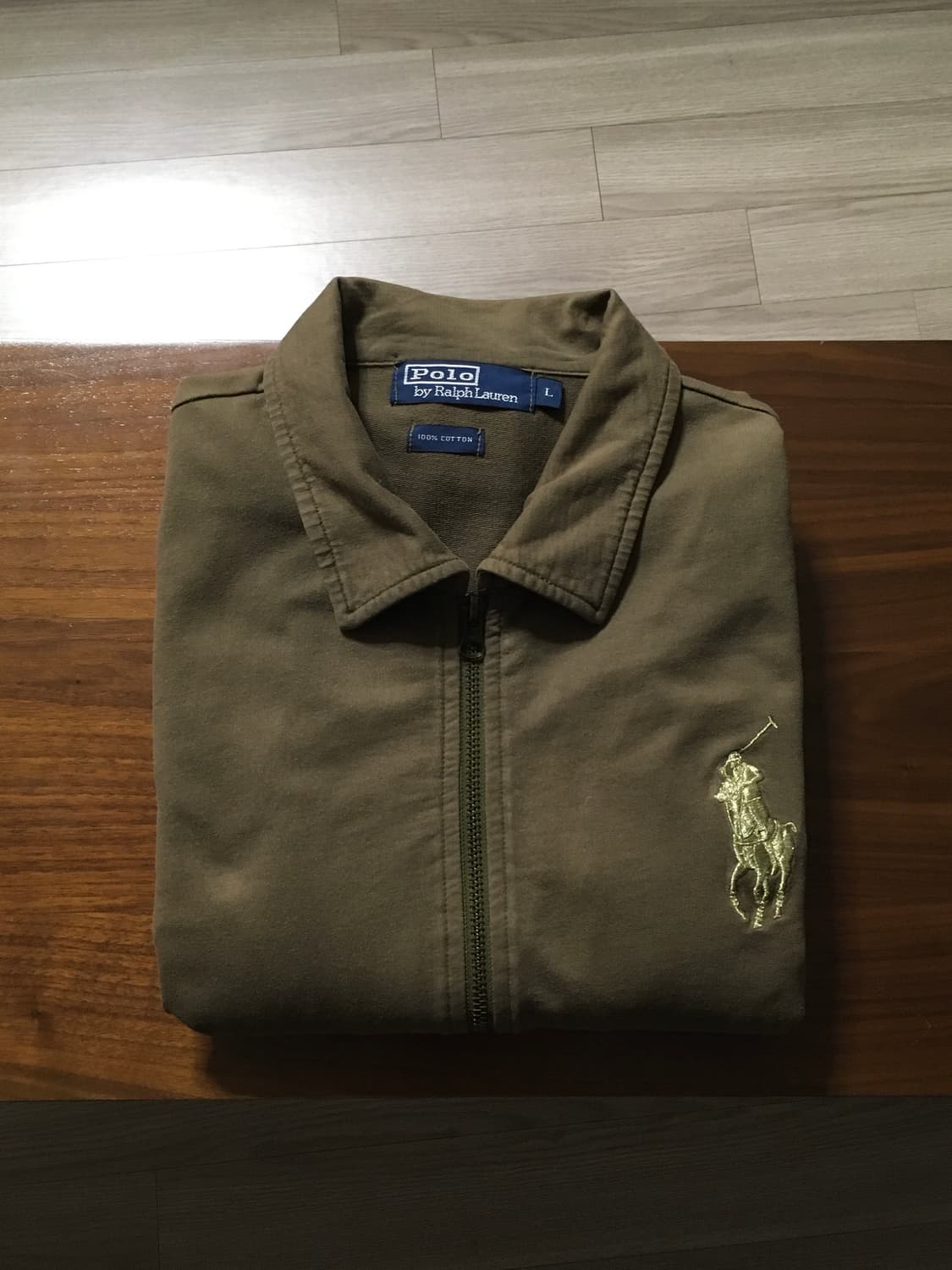 폴로 빅포니 더블 니트코튼집업 트윌자켓 상품이미지1