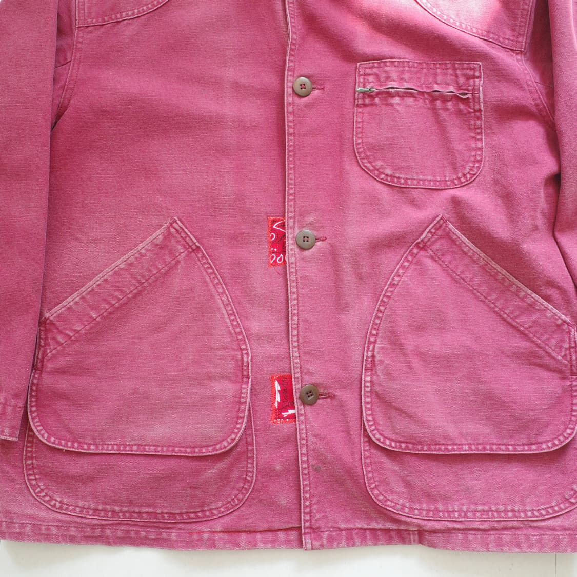 80s 엘엘빈L.L.Bean 빈티지 핑크 헌팅초어자켓 (수공 리페어) 상품이미지7