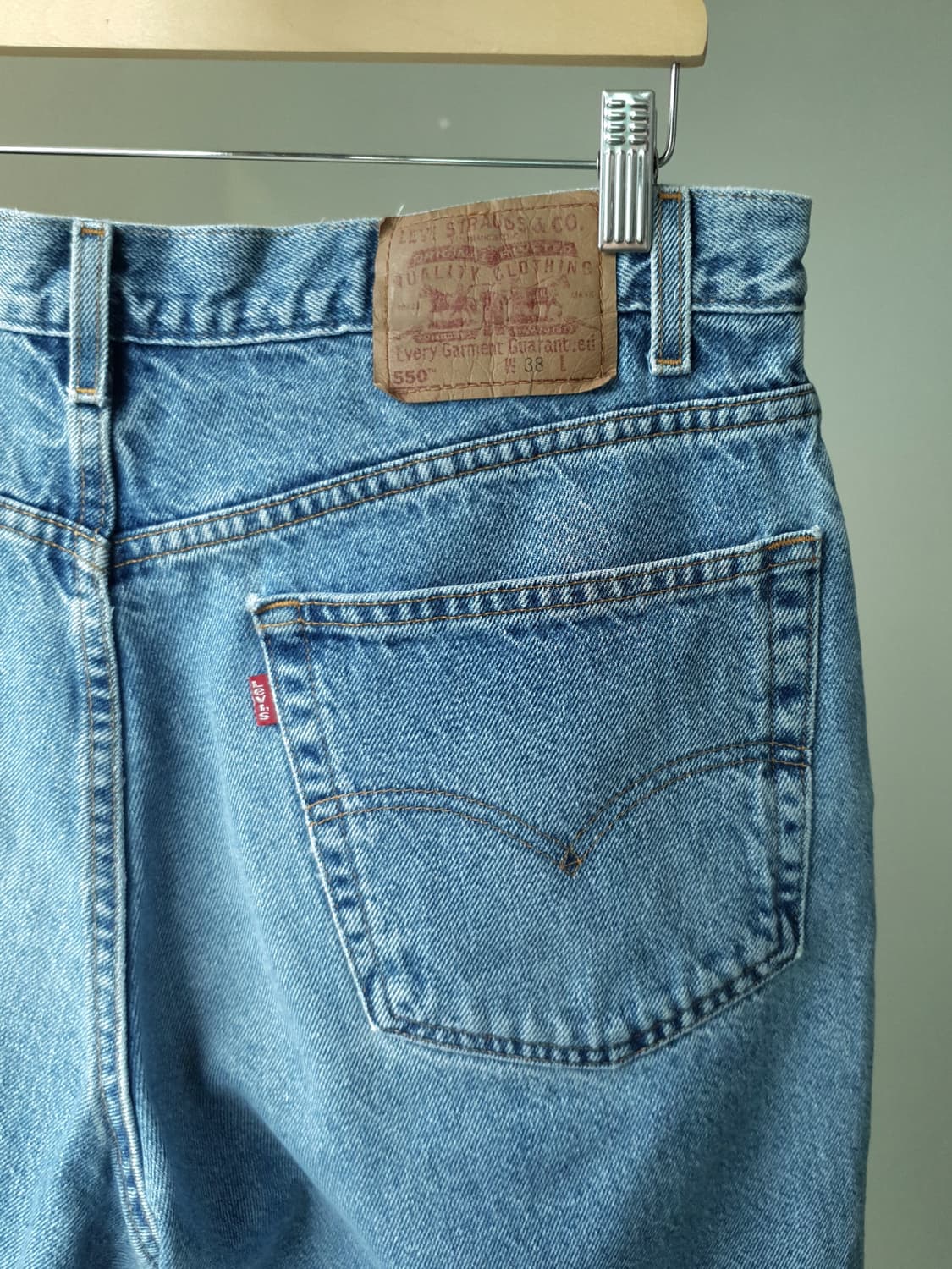 90s Levi's 550 denim shorts 상품이미지10