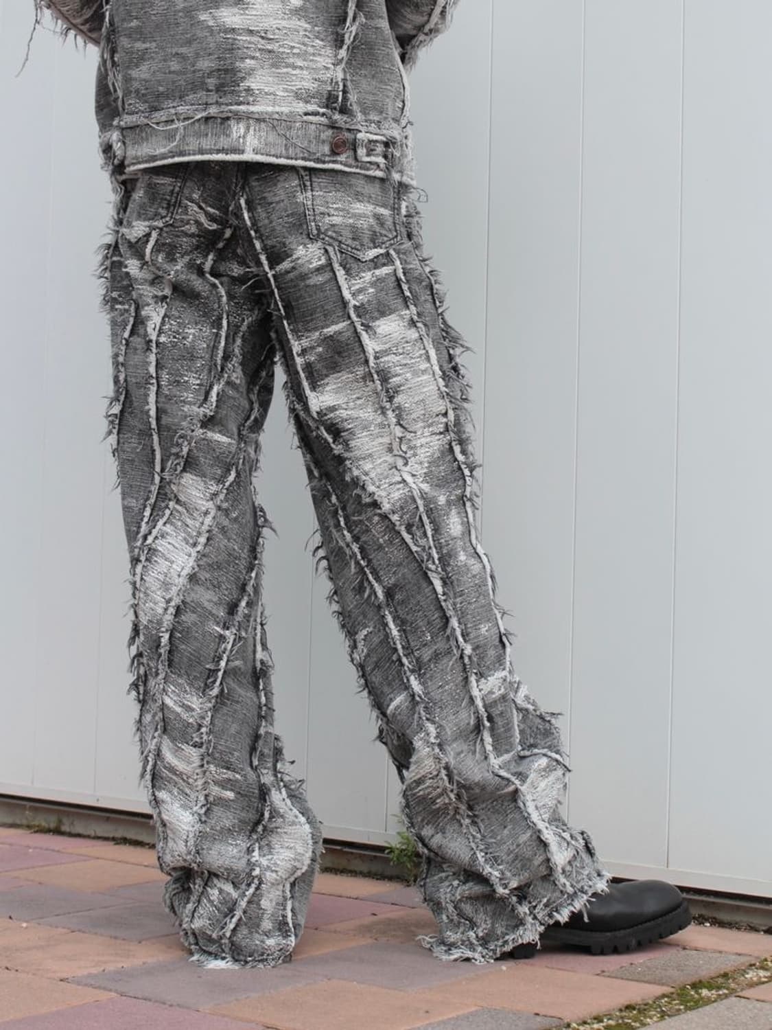 새상품 TAAKK 3rd 데님자켓 케미컬블랙 2size 상품이미지3