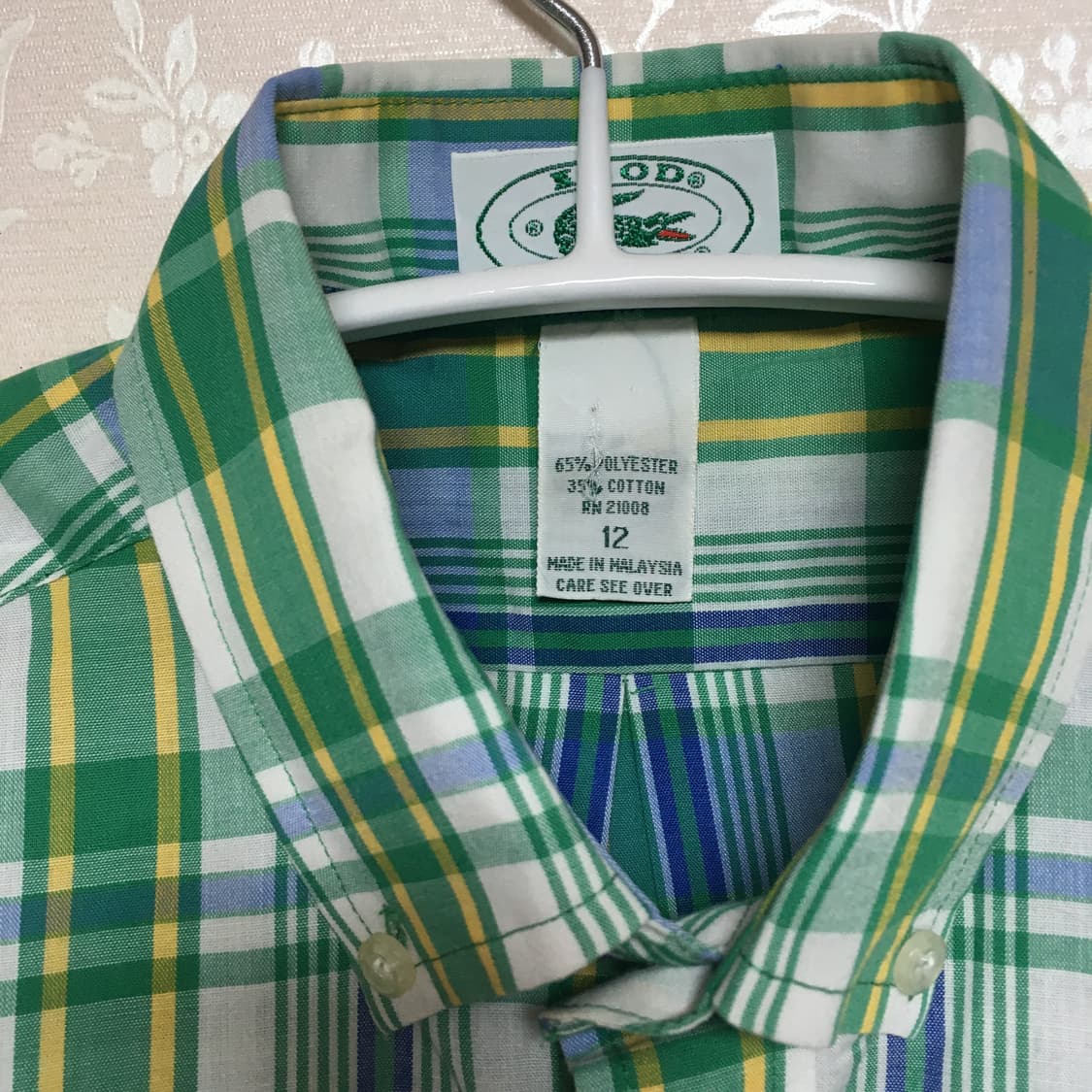 라코스테 초록 반팔 셔츠 상품이미지3