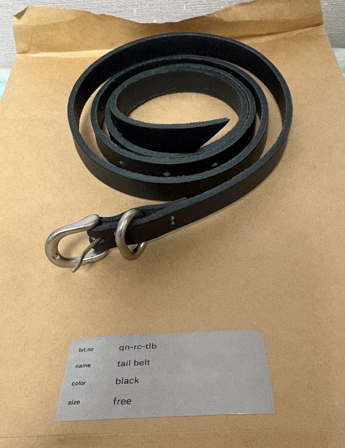 헨더스킴 테일벨트 블랙 상품이미지1