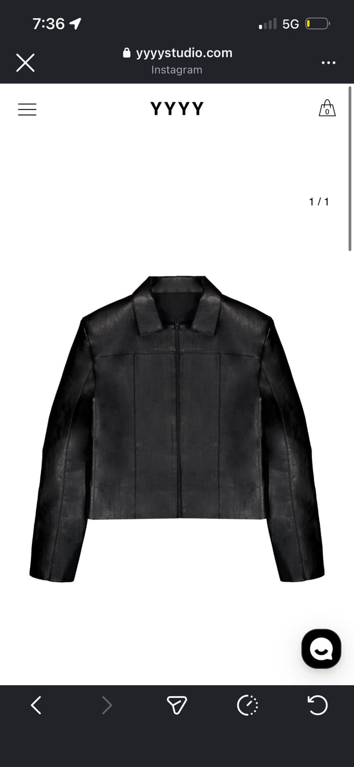 yyyy 레더 자켓 상품이미지1