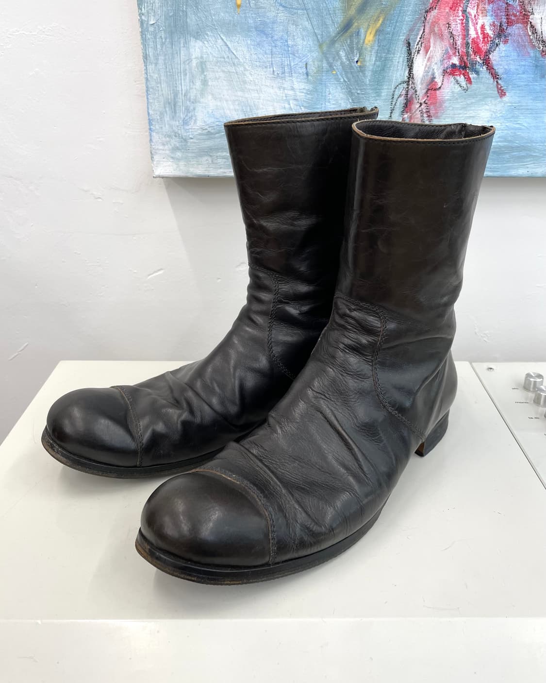 [41] 컬렉션프리베 드레이프 레더 부츠 상품이미지2