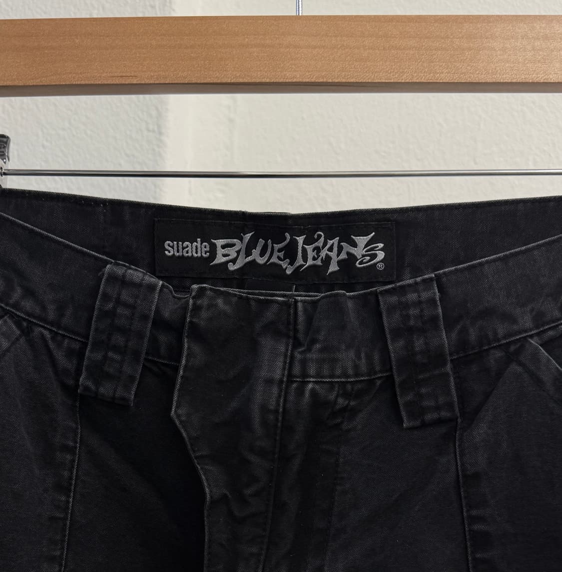 스웨이드 WIDE CARGO SHORTS [BLACK] 상품이미지3