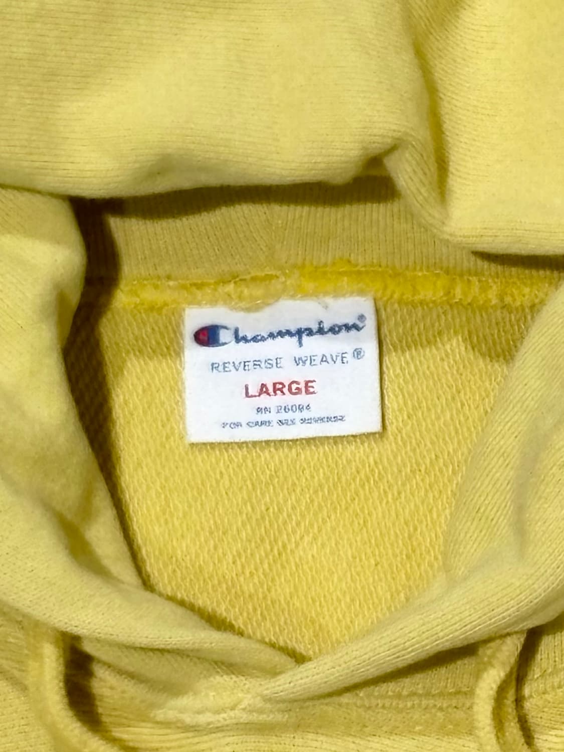 챔피언 리버스위브 레몬 스웻 후드 상품이미지6
