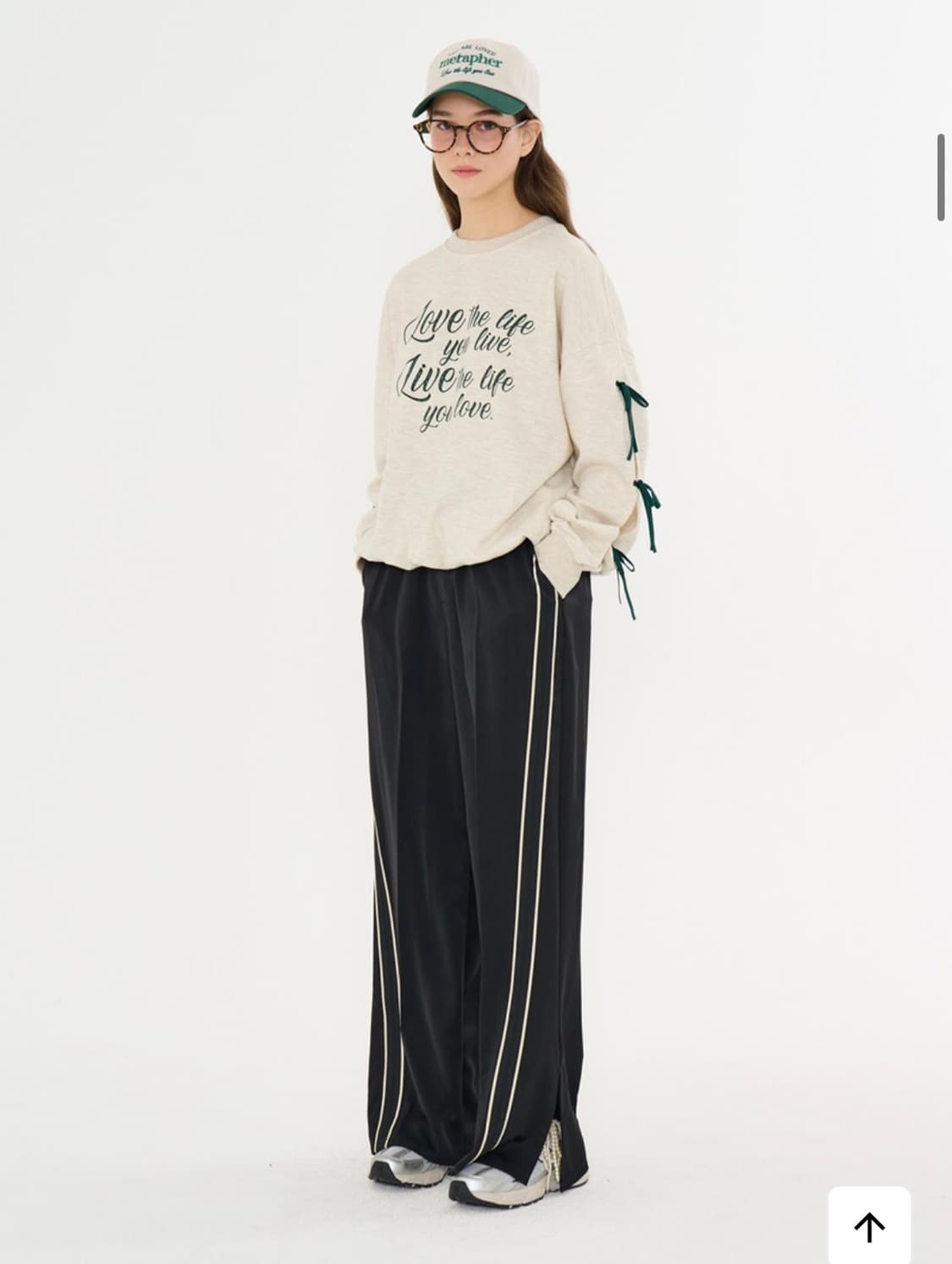 [메타퍼] MET slit wide slacks black 상품이미지8