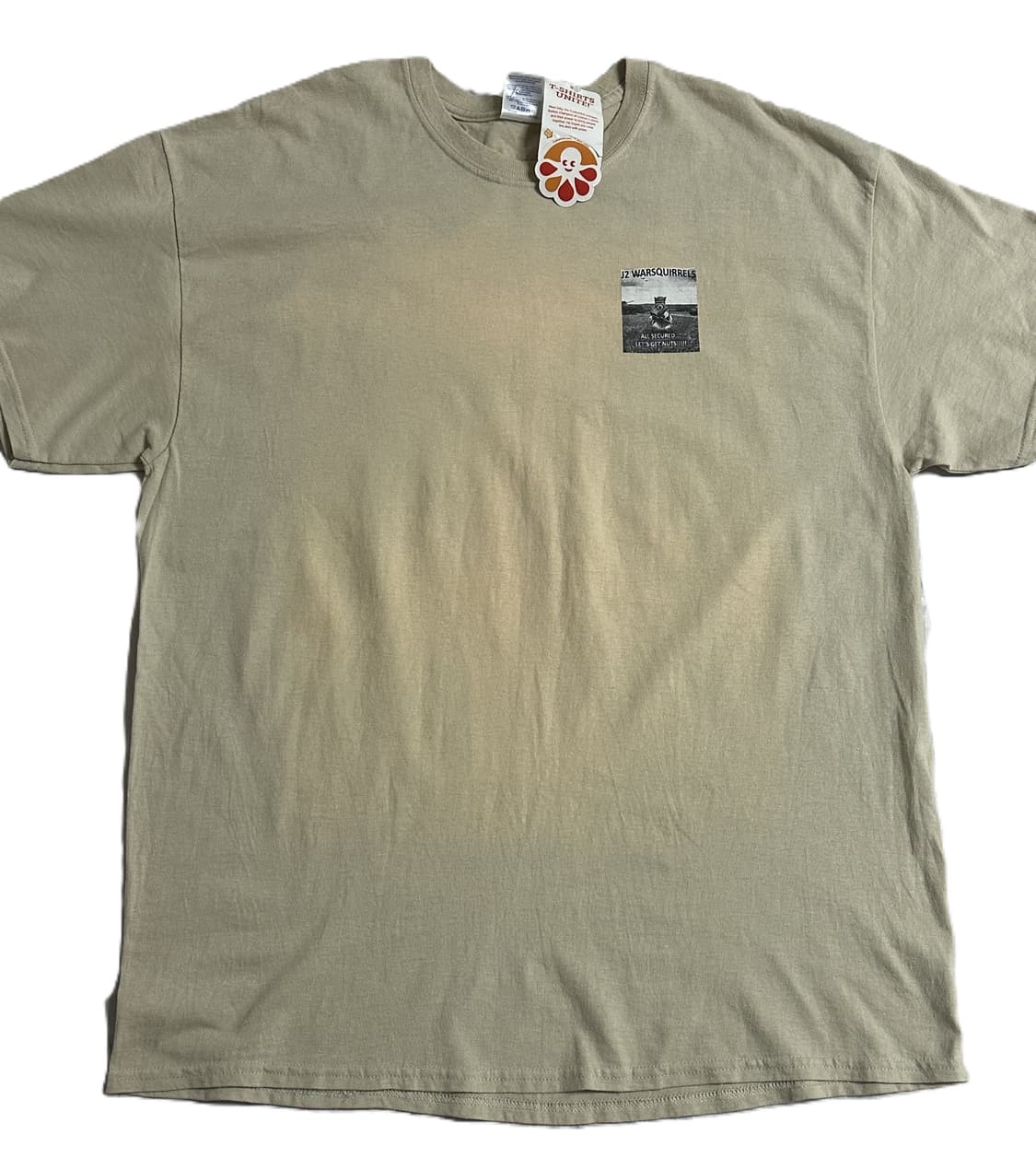 미군 기념 카키색 라운드 반팔 티셔츠 (XL) (만원샵) 상품이미지5