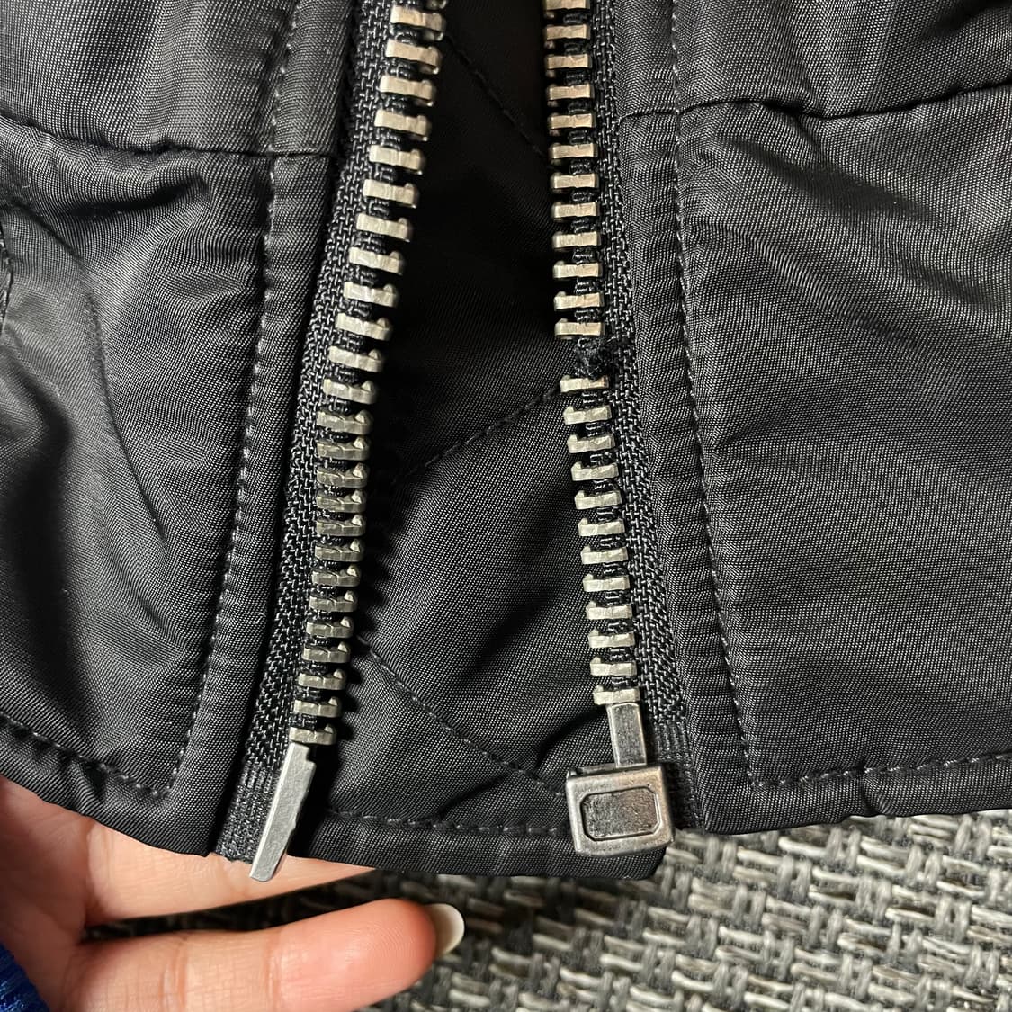 쇼트 MA-1 블랙 빅로고 항공점퍼 상품이미지6