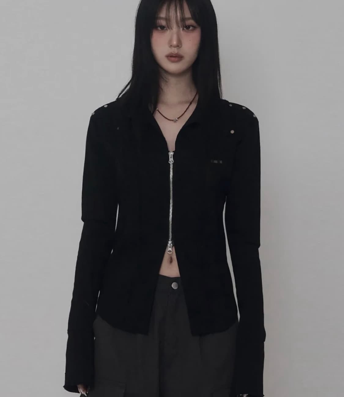 에트오소메 데미지 아일렛 코르셋 자켓 상품이미지1