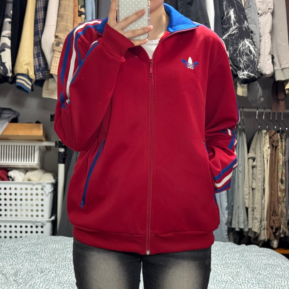 아디다스 파이어버드 빨강 트랙탑 져지 상품이미지1