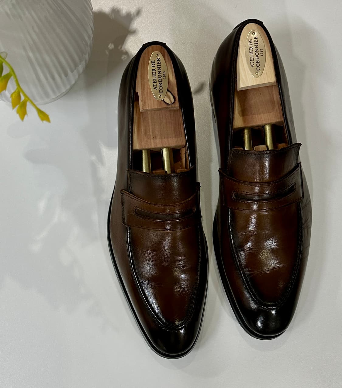 벨루티 카프스킨 레더 브라운 로퍼 상품이미지1