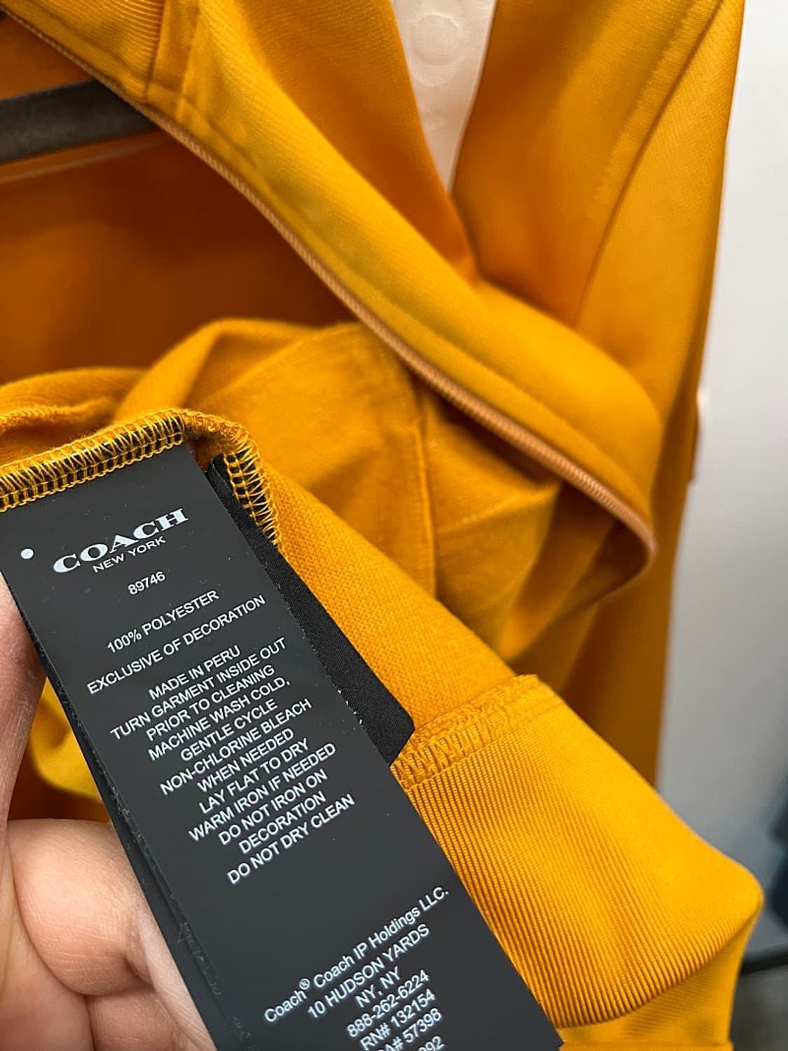 95) 코치 레터링 머스타드 져지  상품이미지6