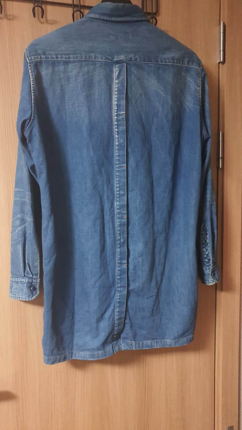 (2)요지야마모토 뿌르옴므 데님 롱셔츠 상품이미지2