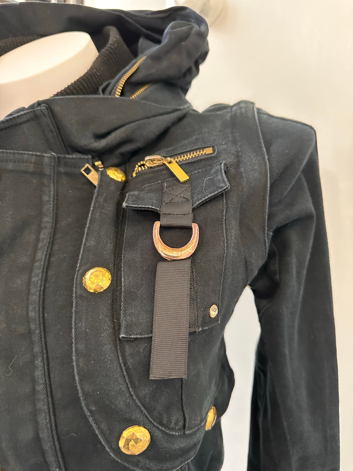 MARS gold button crop jacket 상품이미지7