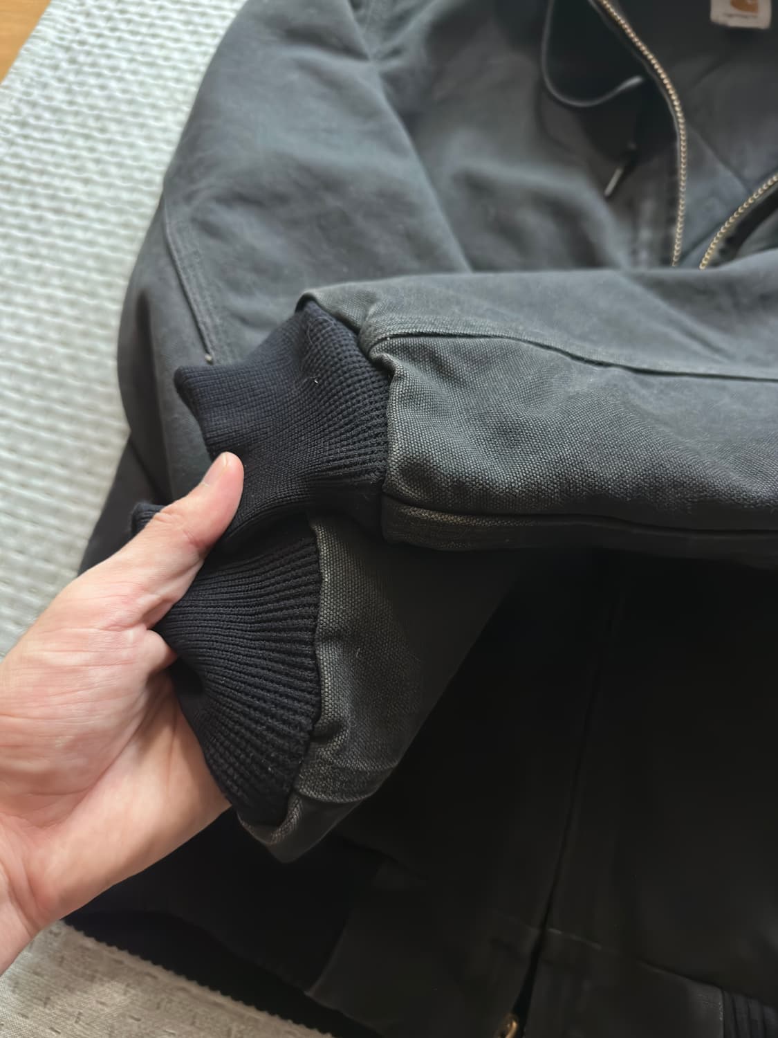 [M] 칼하트 j130 샌드스톤 덕 액티브 자켓 블랙 상품이미지3