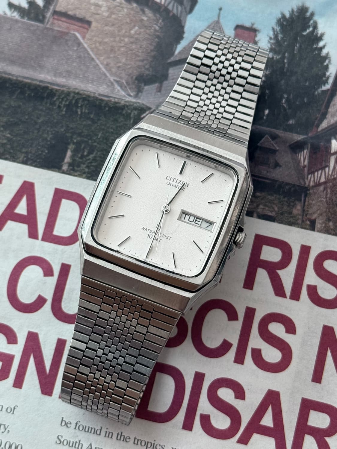Citizen 시티즌 스퀘어 쿼츠 데이-데이트 상품이미지1