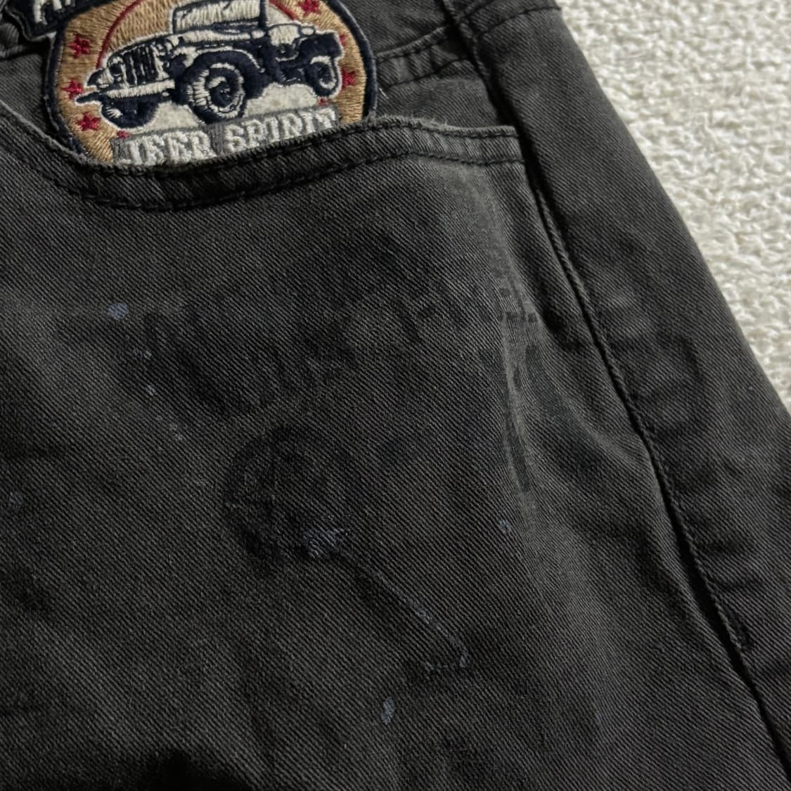 JEEP 지프 핀터깔 y2k 데님 숏팬츠 상품이미지4