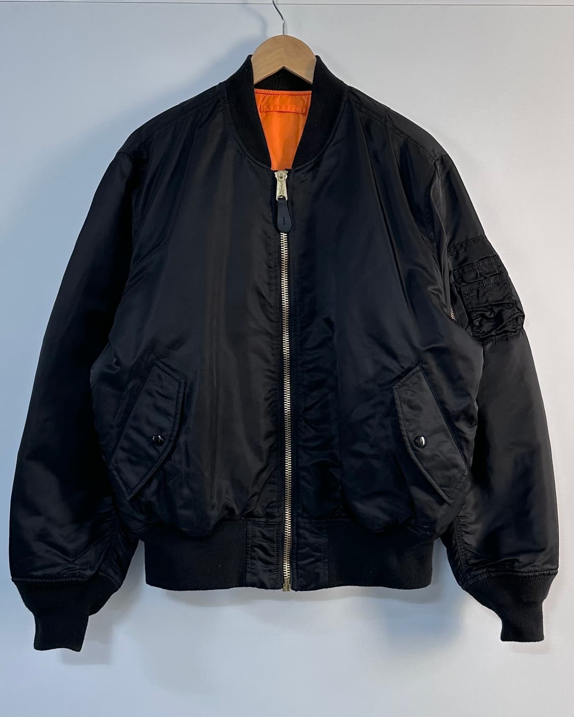 알파인더스트리 블랙 ma-1 자켓 (va.101) 상품이미지1