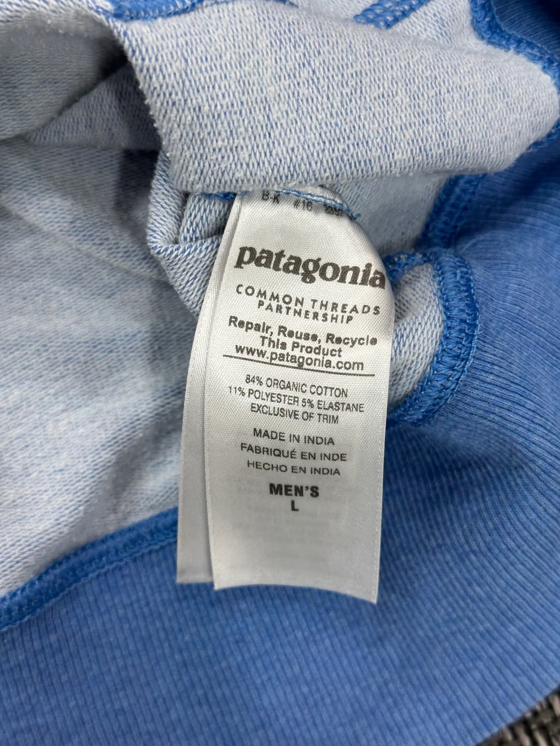 파타고니아 후드티 블루 상품이미지4